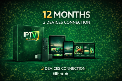 IPTV Ireland 12-Month Subscription – 3 Devices